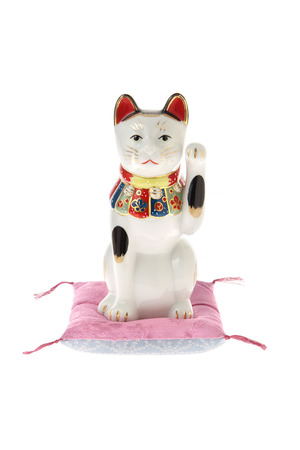 中外陶園×KEITA MARUYAMA瀬戸まねき猫 左手（蝶）