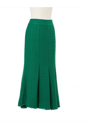 グラスグリーンツイード マーメイドスカート