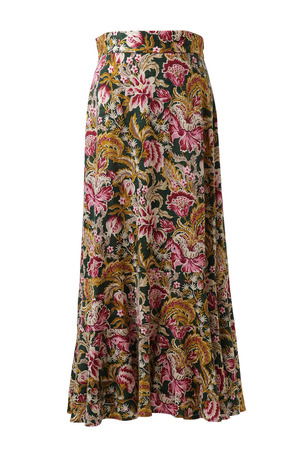 Oriental Arabesque Print スカート