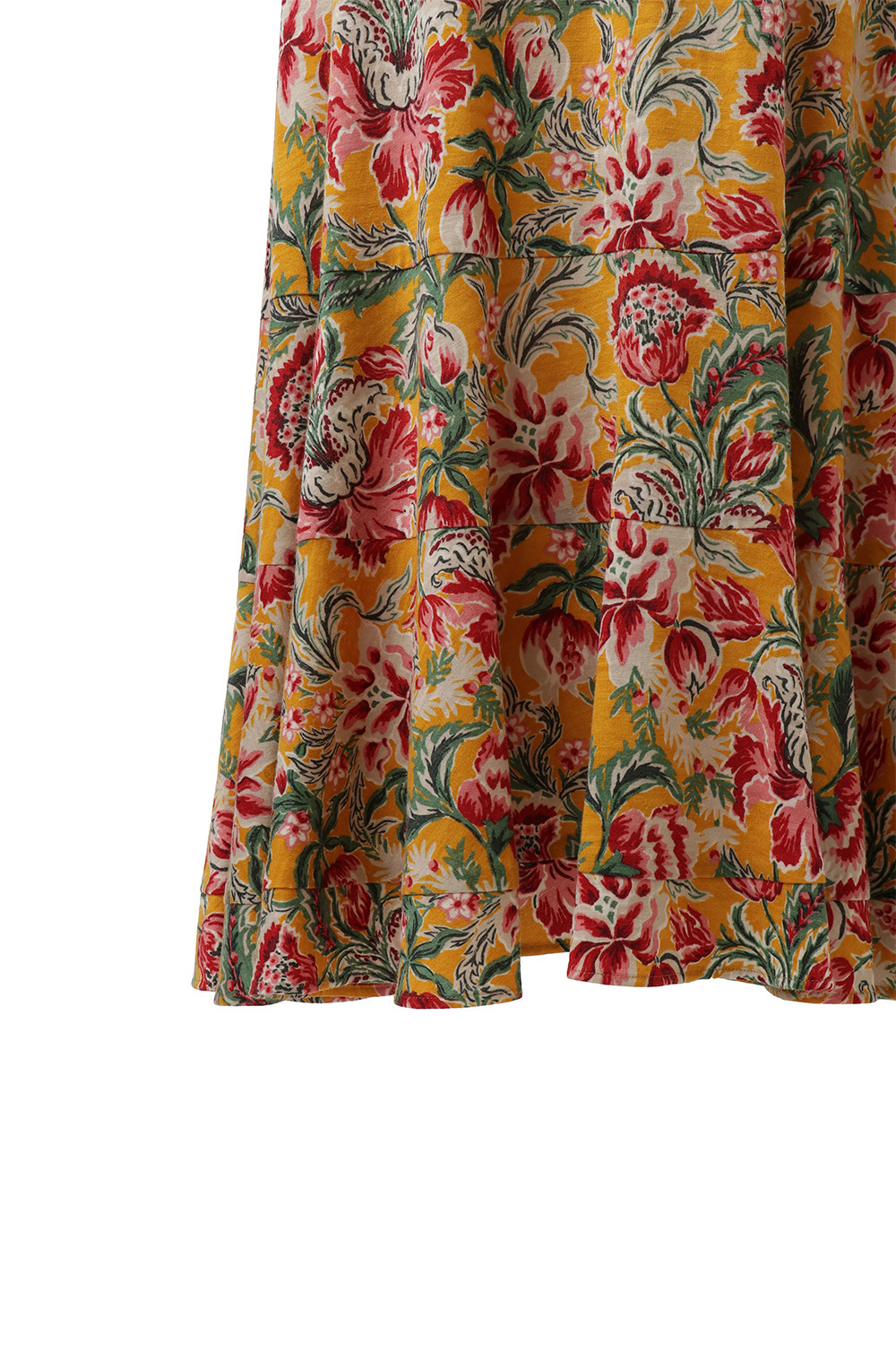 Oriental Arabesque Print スカート 詳細画像 グリーン 4