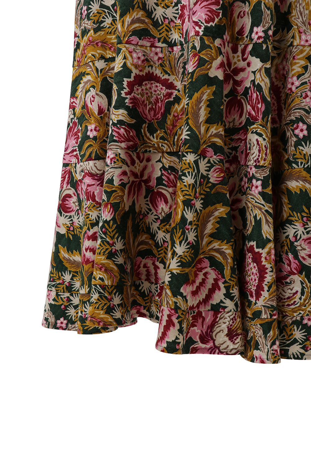 Oriental Arabesque Print スカート 詳細画像 グリーン 8