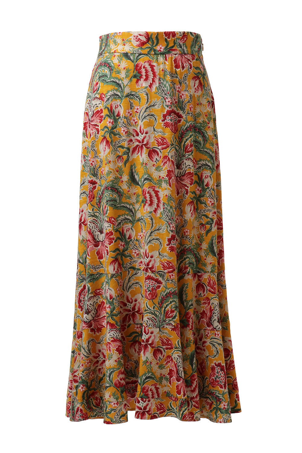 Oriental Arabesque Print スカート 詳細画像 イエロー