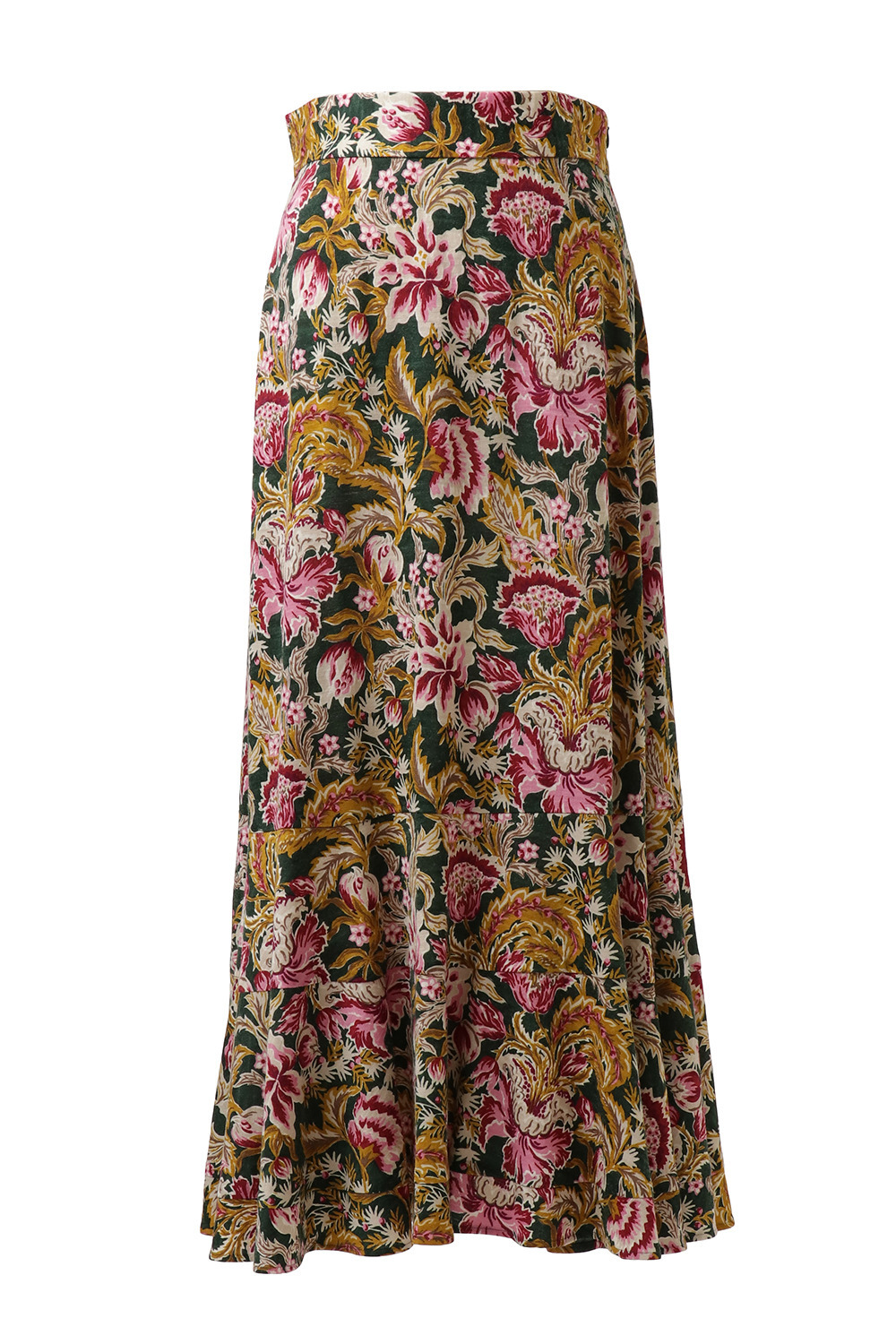 Oriental Arabesque Print スカート 詳細画像 グリーン