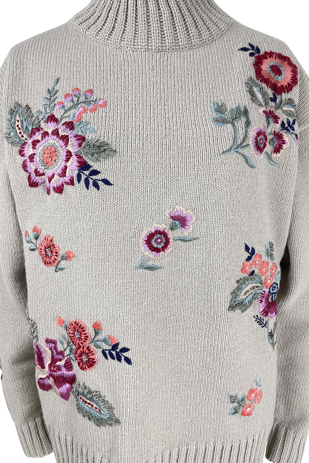 Shangri-La flower embroidery プルオーバー 詳細画像 サックス 4