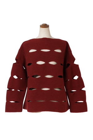 Slash knit プルオーバー