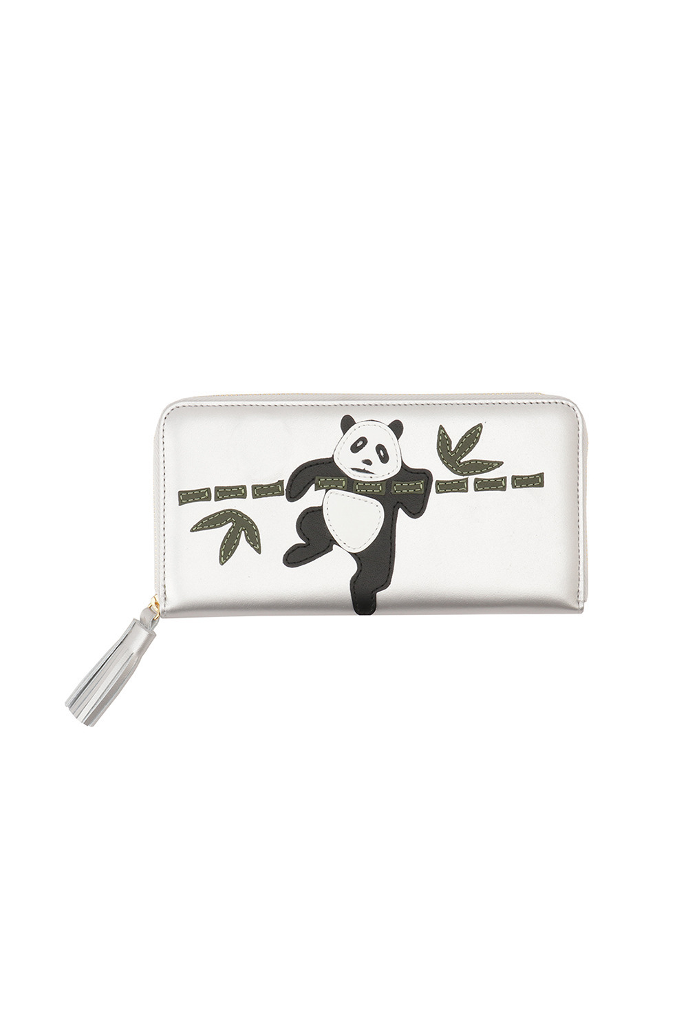 Bamboo PANDA large wallet 詳細画像 シルバー