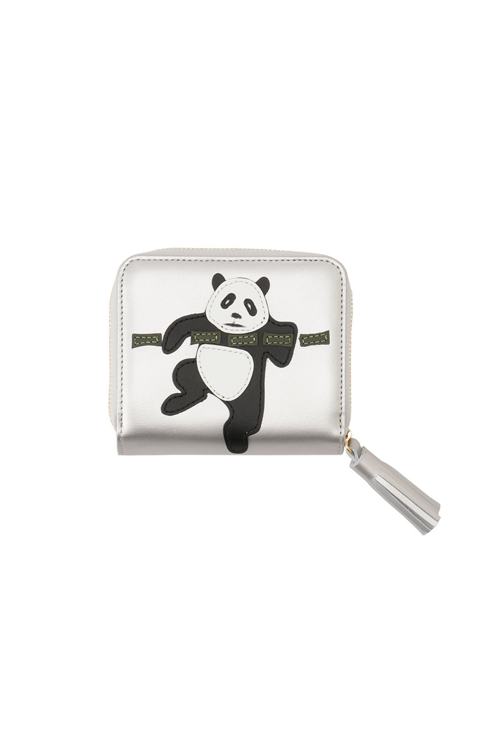 Bamboo PANDA small wallet 詳細画像 シルバー