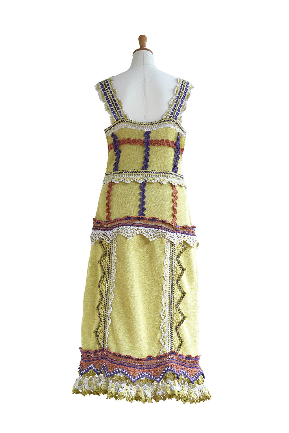 Multicolor crochet ドレス 詳細画像 イエロー 3