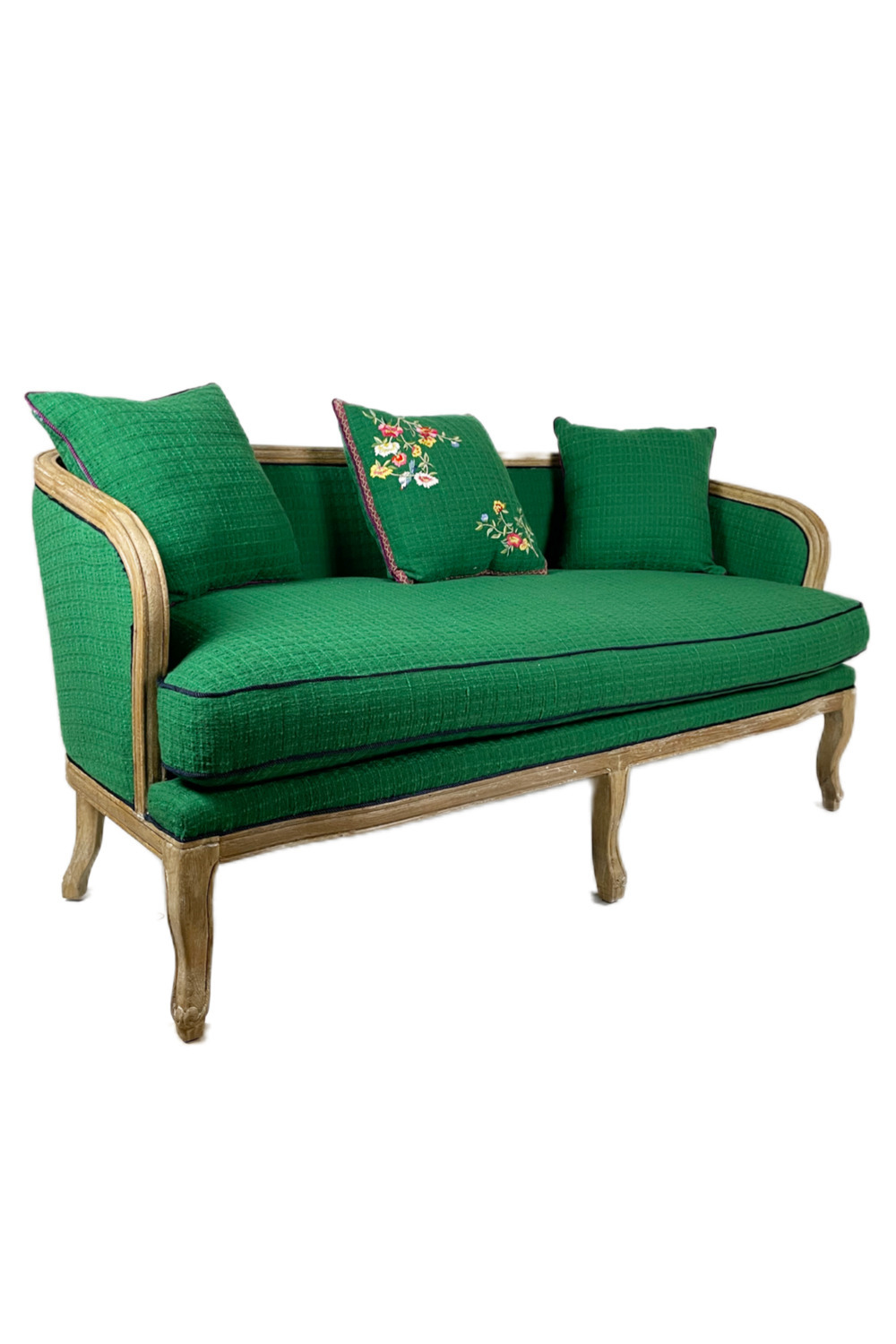 Grass Green Tweed 3-seater sofa 詳細画像 グリーン 1