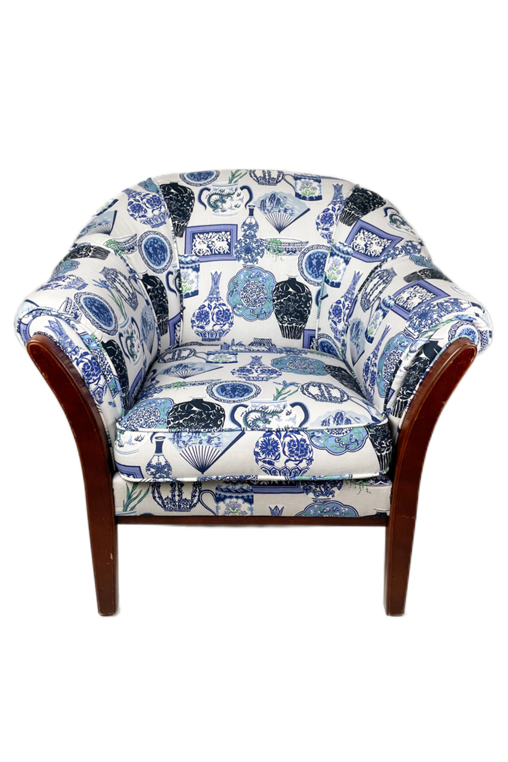 Oriental Porcelain Vintage 1-seater sofa 詳細画像 オフ 1
