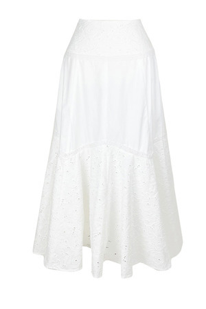 Rose Cutwork Cotton スカート