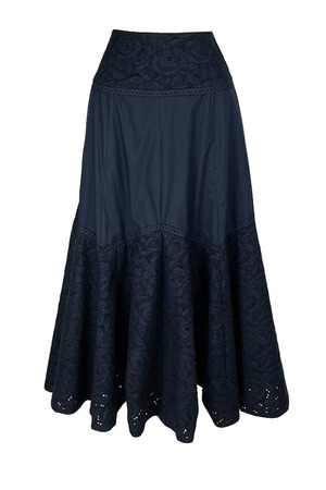 Rose Cutwork Cotton スカート