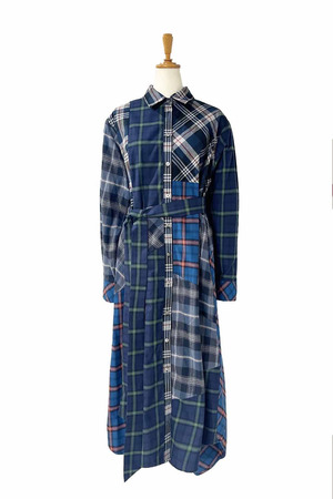 Patchwork Shirt ワンピース