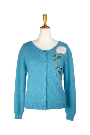 Rose Embroidery Knit カーディガン