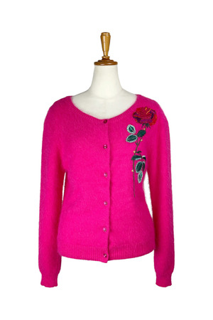 Rose Embroidery Knit カーディガン