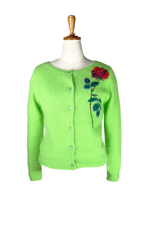 Rose Embroidery Knit カーディガン