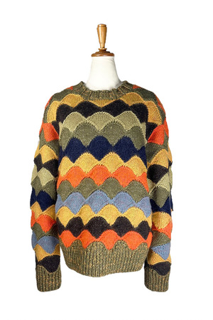 Flower Scallop Border Knit プルオーバー