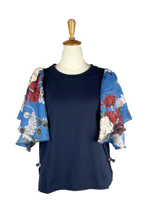Antique Rose Frill Sleeve Tee