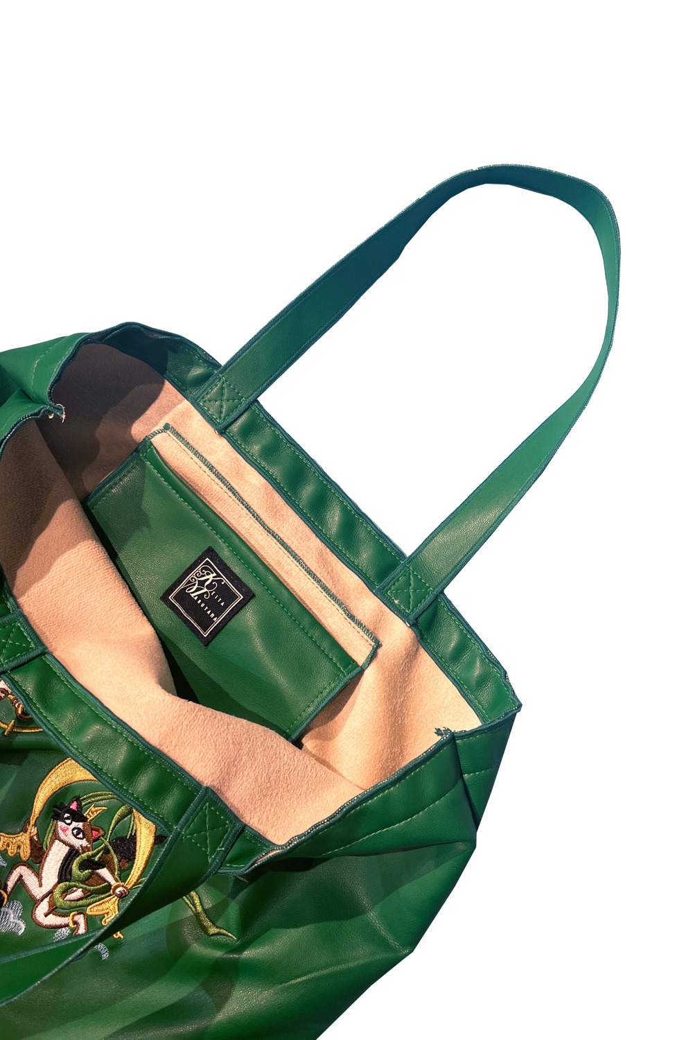 ケイタマルヤマ　Embroidery Eco Leather Bag トートバッグ バッグ レディース 世界の