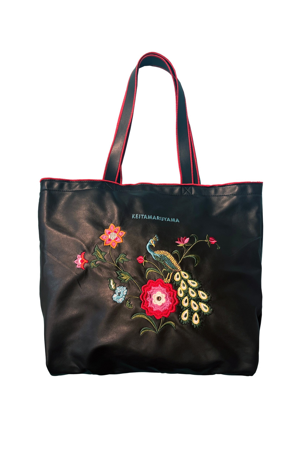 Embroidery Eco Leather Bag 詳細画像 ブラック