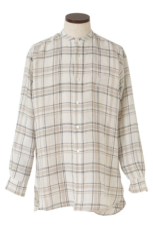 Linen Check シャツ