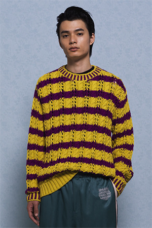 Cable Border Knit プルオーバー