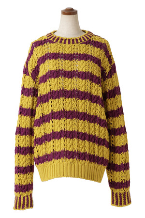 Cable Border Knit プルオーバー