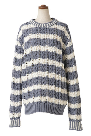Cable Border Knit プルオーバー