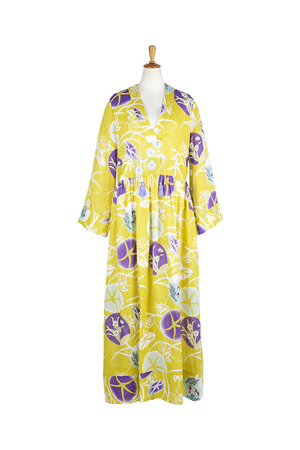 YUKATA Print Linen ワンピース