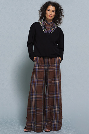 Linen Check ジャンプスーツ