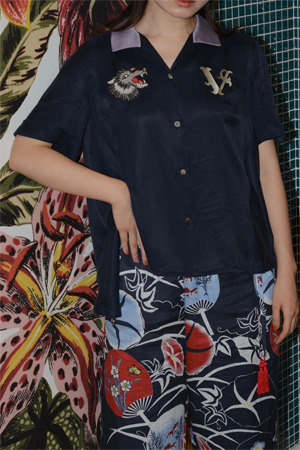 KEITAMARUYAMA × 千代の富士 Embroidery Shirt					