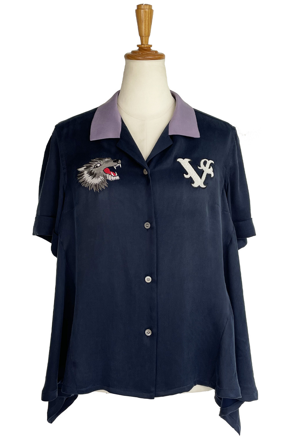 KEITAMARUYAMA × 千代の富士 Embroidery Shirt					 詳細画像 ネイビー