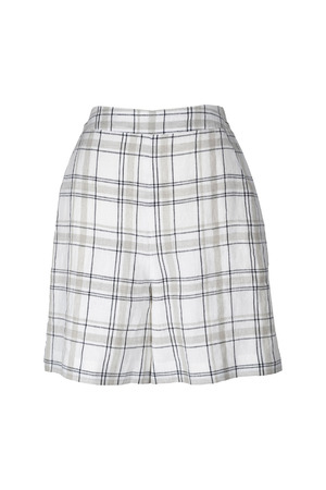 Linen Check ショートパンツ