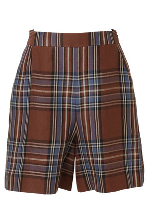 Linen Check ショートパンツ