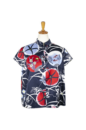 YUKATA Print China ブラウス