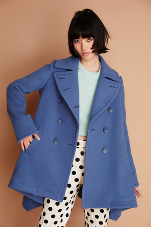 Handkerchief Hem Pコート