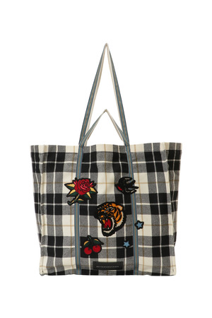 Check Embroidery トートバッグ