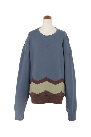 Block Patchwork Sweat