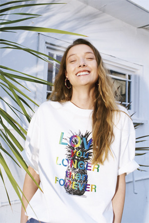 Pineapple Print Men's Tシャツ