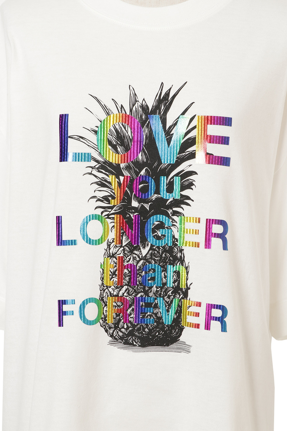 Pineapple Print Men's Tシャツ 詳細画像 ホワイト 4