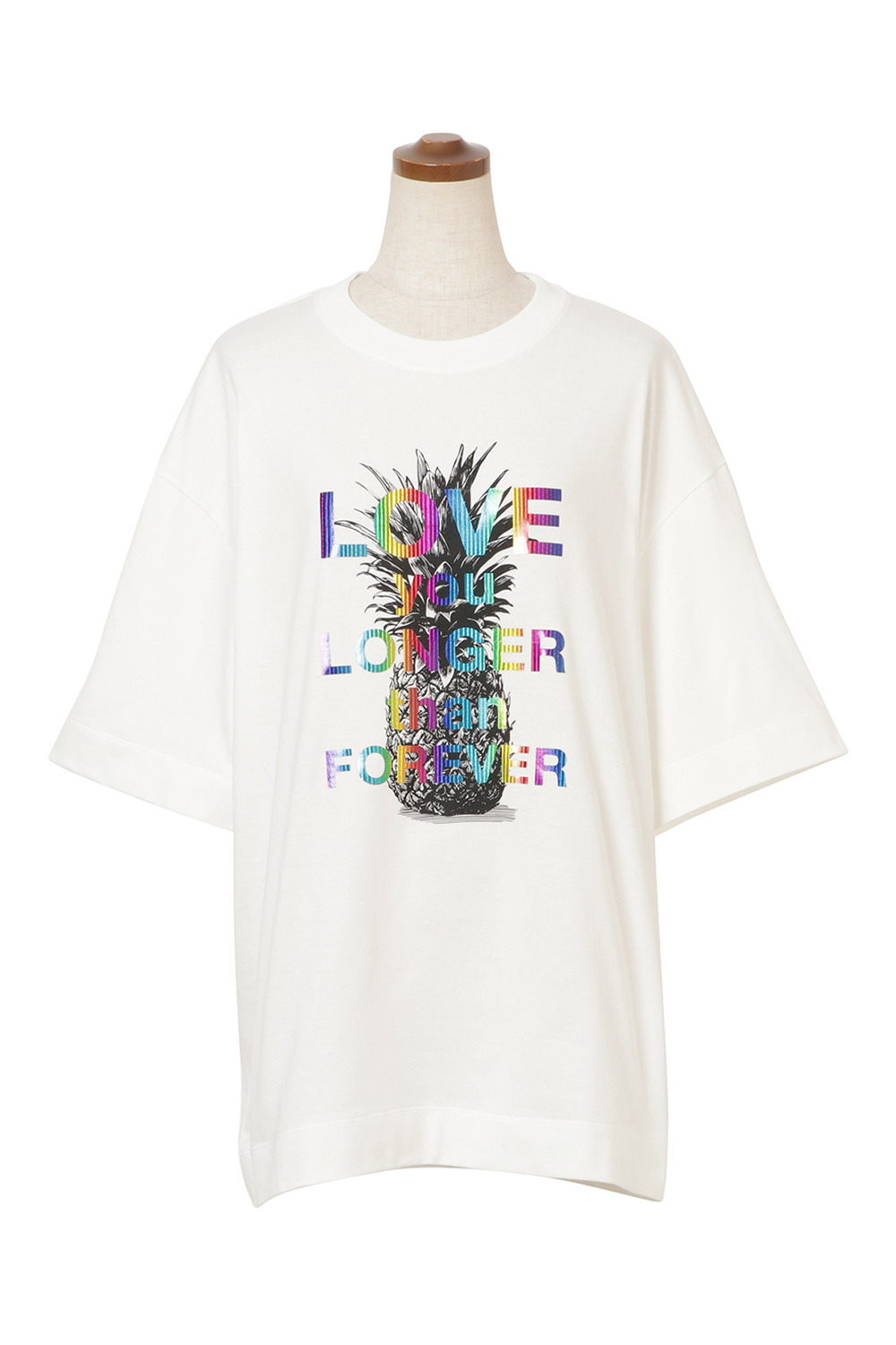 Pineapple Print Men's Tシャツ 詳細画像 ホワイト