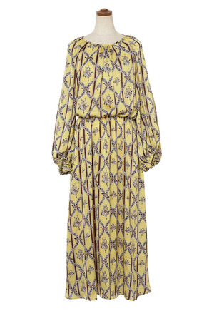 Flower Stripe Print ワンピース