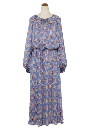 Flower Stripe Print ワンピース
