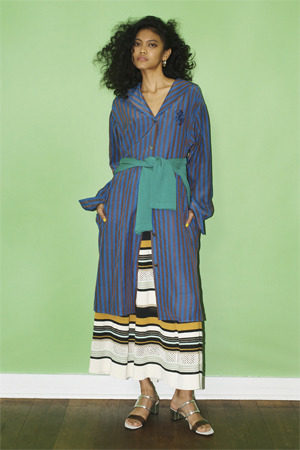 Stripe Sailor シャツドレス