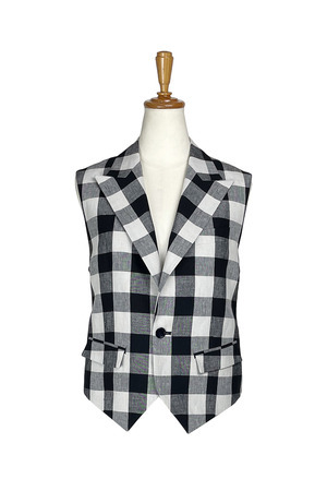 Block Gingham Check ベスト