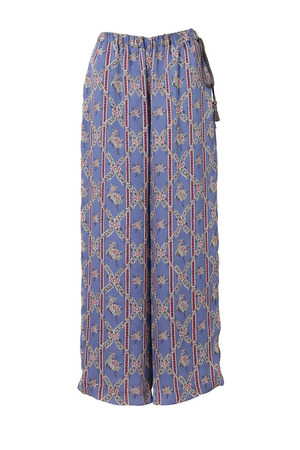 Flower Stripe Print パンツ