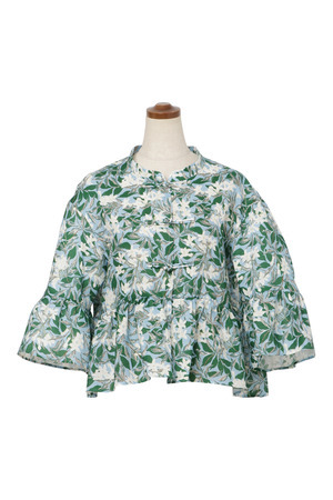 Jasmine Print チャイナブラウス