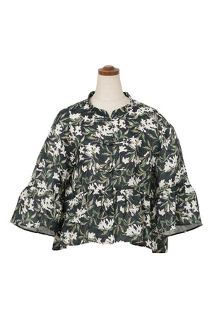Jasmine Print チャイナブラウス