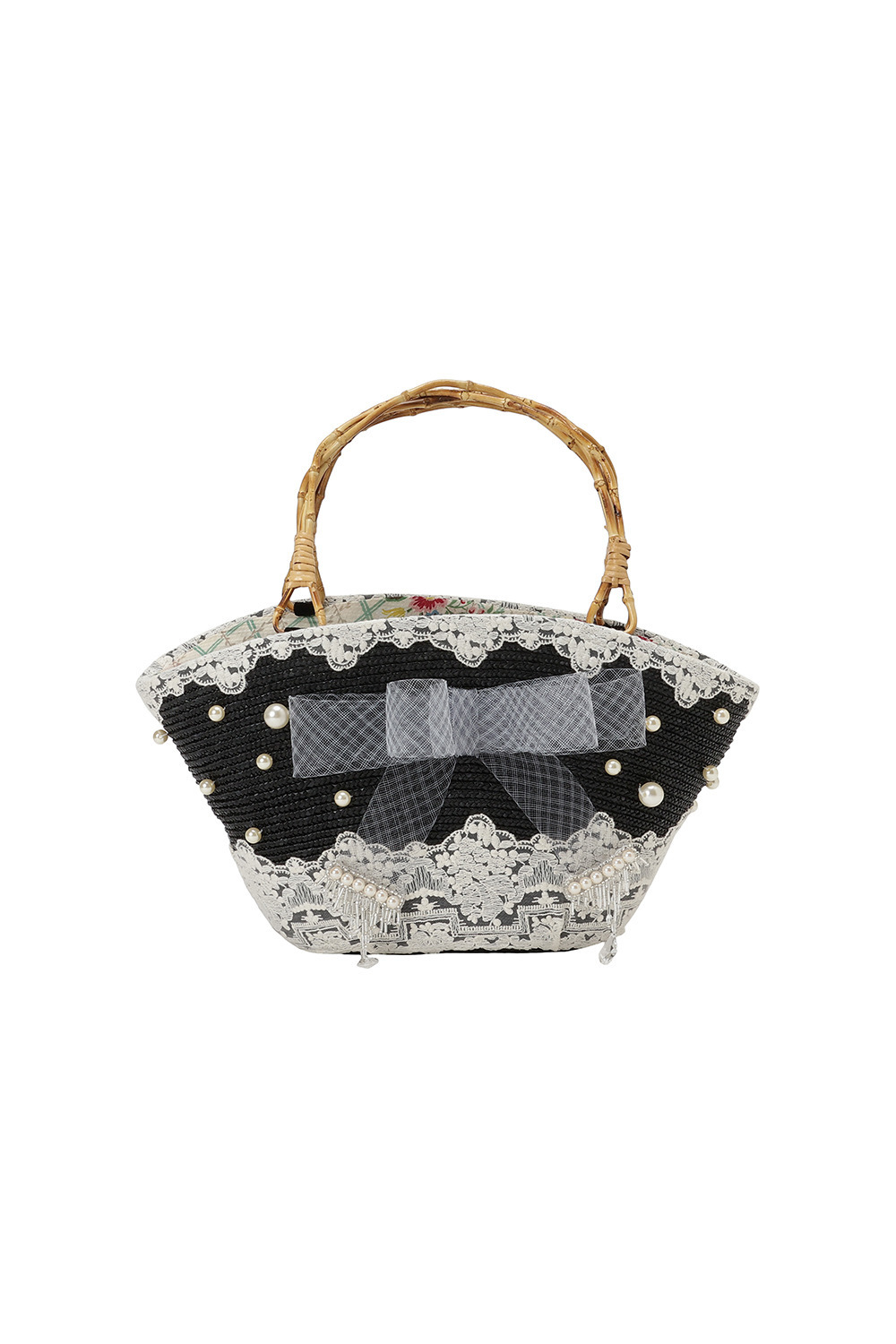 Pearl couture basket バッグ 詳細画像 マルチ