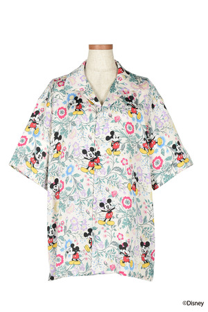 「Disney」 print シャツ